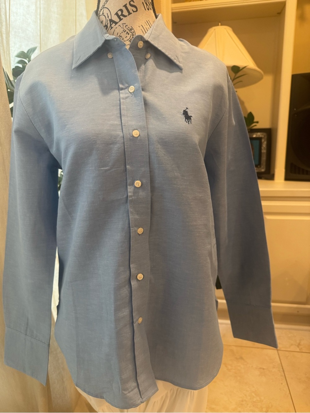 Polo by Ralph Lauren Light Blue Button-Down Dress Shirt - Men